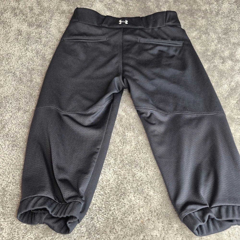 Under Armour Womens Small Black Softball Pants Fitted Performance Knicker UA - Picture 5 of 11
